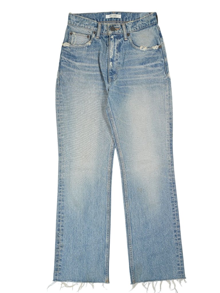 Moussy Wildwood Straight Jeans In Light Wash Blue Style Number 0108sc11 1060